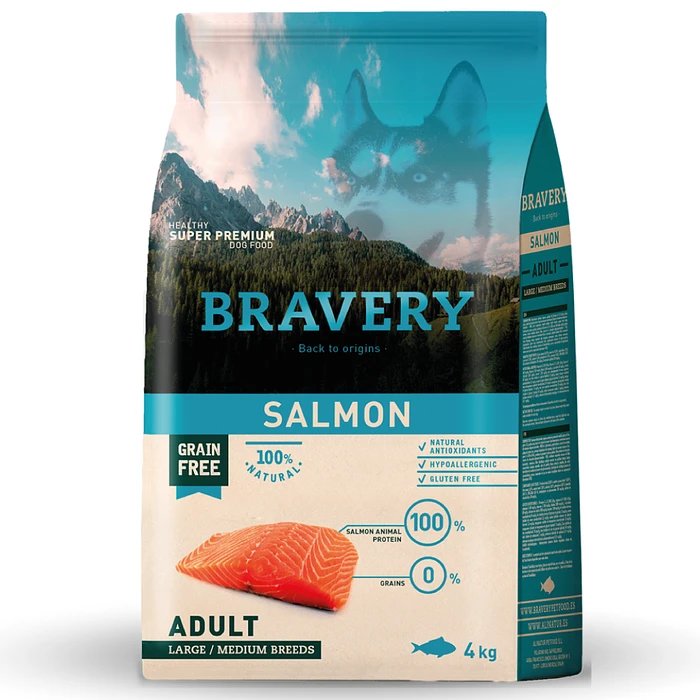 Bravery Perro Salmon Perro Adult Large/Medium 4kg