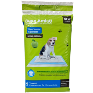 EMPAPADORES DE ENTRENAMIENTO AROMA MANZANA 60X90CM 8 UNID